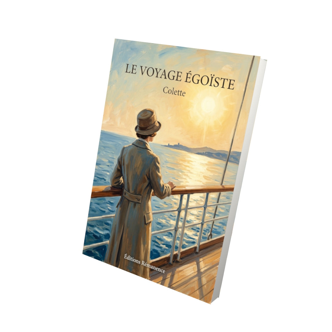 Livre Le Voyage égoïste par Colette - Vue 3D - Editions Remanence