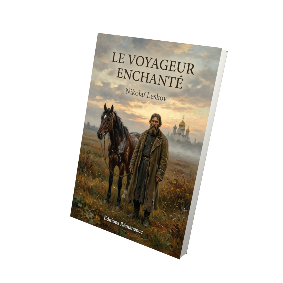 Livre Le Voyageur enchanté par Nikolaï Leskov - Vue 3D - Editions Remanence