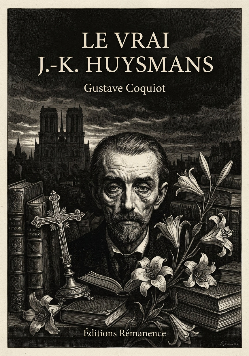 Livre Le Vrai J.-K. Huysmans par Gustave Coquiot - Couverture - Editions Remanence