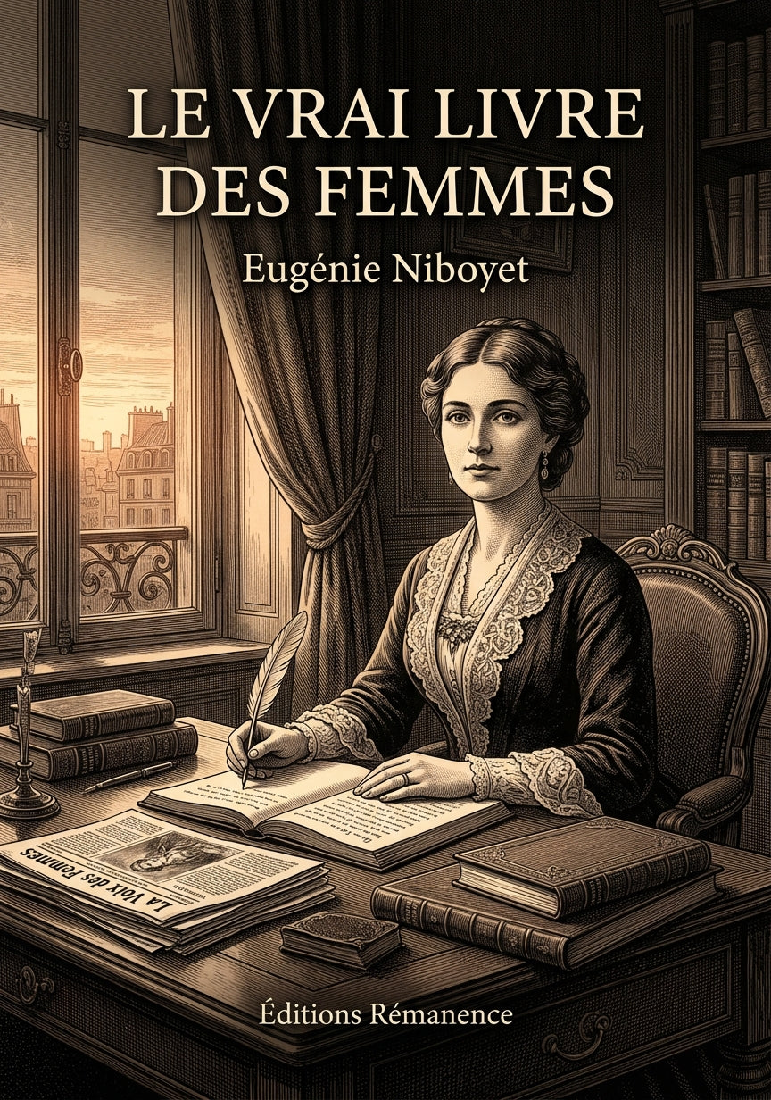 Livre Le Vrai Livre des femmes par Eugénie Niboyet - Couverture - Editions Remanence