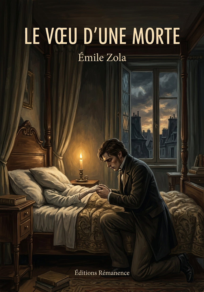 Livre Le Vœu d’une morte par Émile Zola - Couverture - Editions Remanence