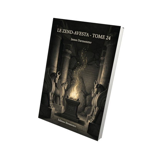 Livre Le Zend-Avesta - Tome 24 par James Darmesteter - Vue 3D - Editions Remanence