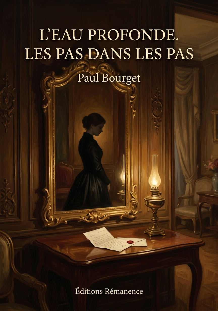 Livre L’Eau profonde. Les Pas dans les pas par Paul Bourget - Couverture - Editions Remanence