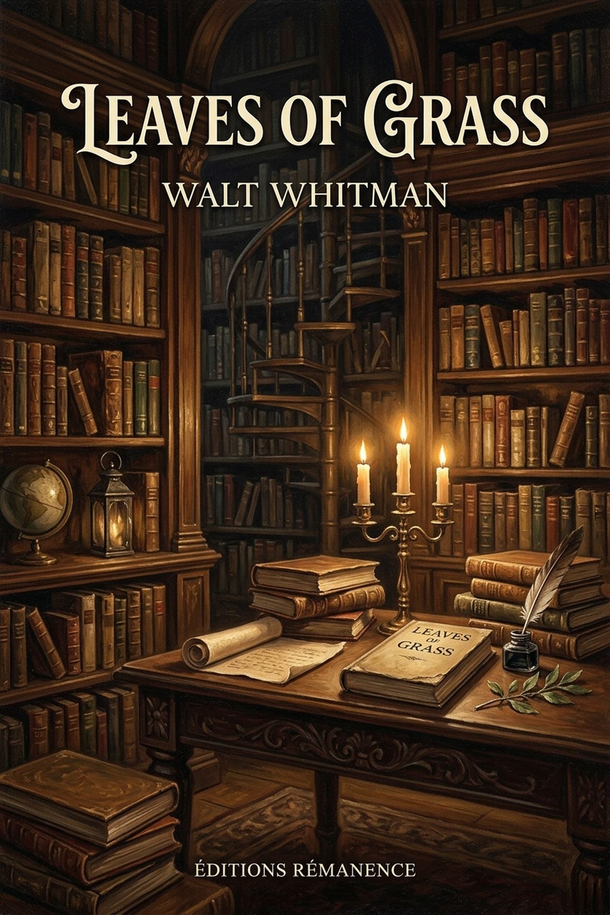 Cover of Leaves of Grass by Walt Whitman - Éditions Rémanence