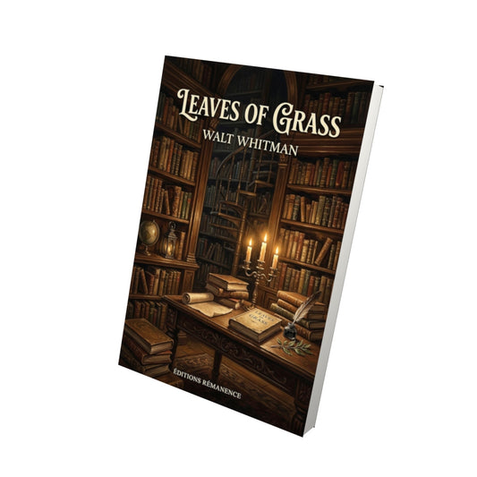 Livre Leaves of Grass – Walt Whitman - Vue 3D - Editions Remanence