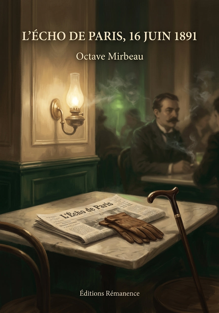 Livre L’Écho de Paris, 16 juin 1891 par Octave Mirbeau - Couverture - Editions Remanence