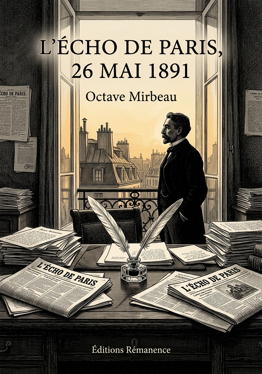 Livre L’Écho de Paris, 26 mai 1891 par Octave Mirbeau - Couverture - Editions Remanence