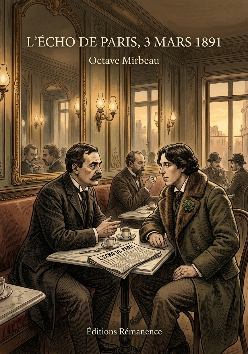 Livre L’Écho de Paris, 3 mars 1891 par Octave Mirbeau - Couverture - Editions Remanence