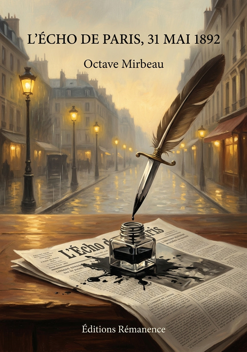 Livre L’Écho de Paris, 31 mai 1892 par Octave Mirbeau - Couverture - Editions Remanence