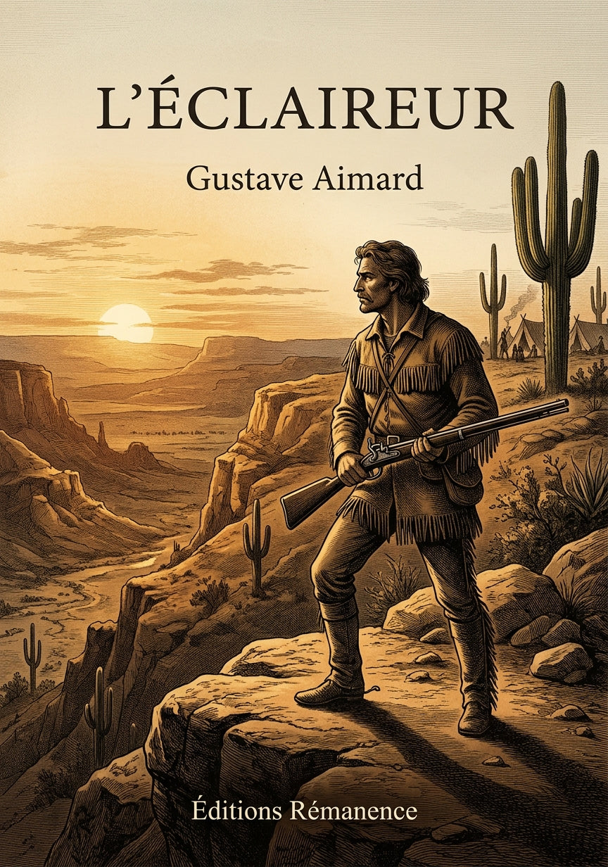 Livre L’Éclaireur par Gustave Aimard - Couverture - Editions Remanence