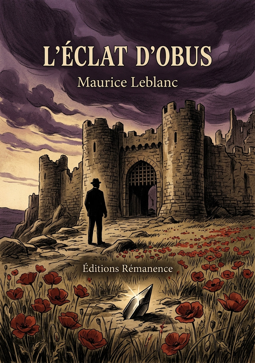 Livre L’Éclat d’obus par Maurice Leblanc - Couverture - Editions Remanence