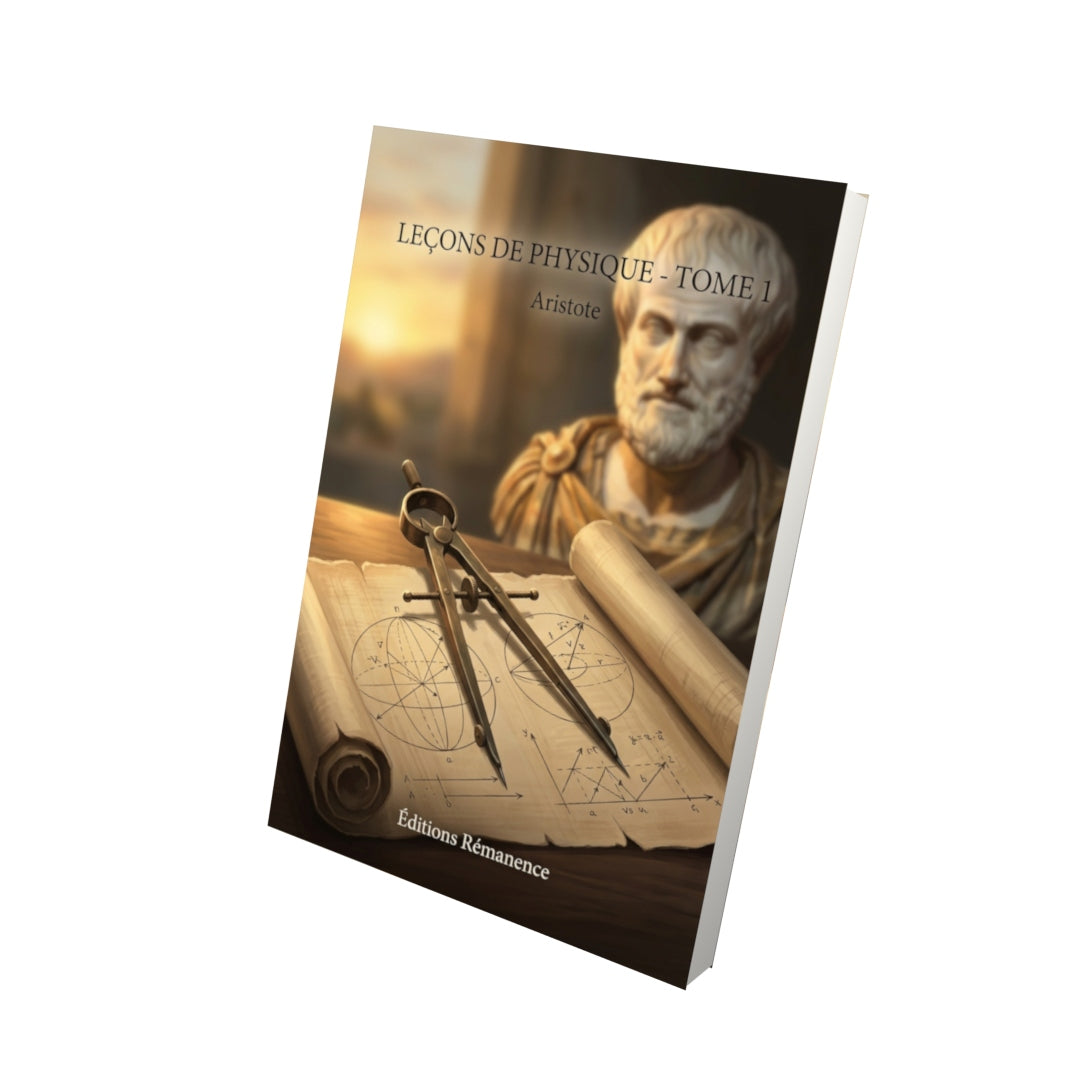 Livre Leçons de Physique - Tome 1 par Aristote - Vue 3D - Editions Remanence