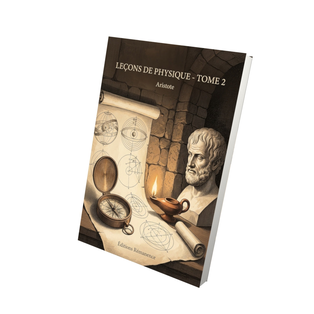 Livre Leçons de Physique - Tome 2 par Aristote - Vue 3D - Editions Remanence