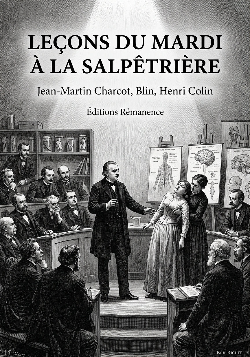 Livre Leçons du Mardi à la Salpêtrière par Jean-Martin Charcot, Blin, Henri Colin - Couverture - Editions Remanence