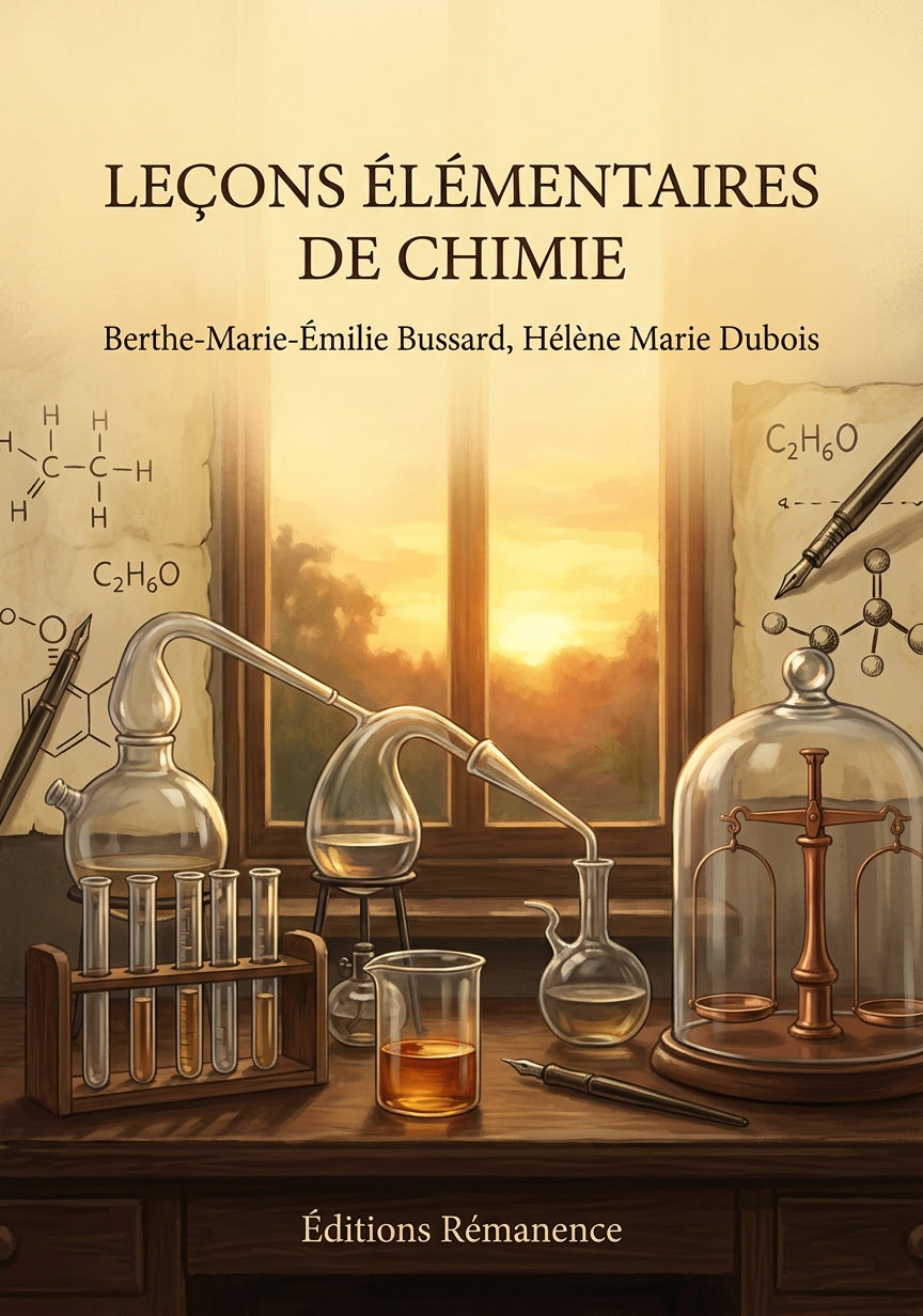 Livre Leçons élémentaires de chimie par Berthe-Marie-Émilie Bussard, Hélène Marie Dubois - Couverture - Editions Remanence