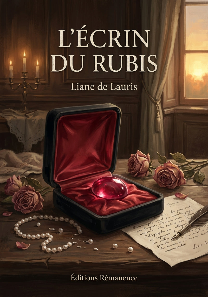 Livre L’Écrin du rubis par Liane de Lauris - Couverture - Editions Remanence