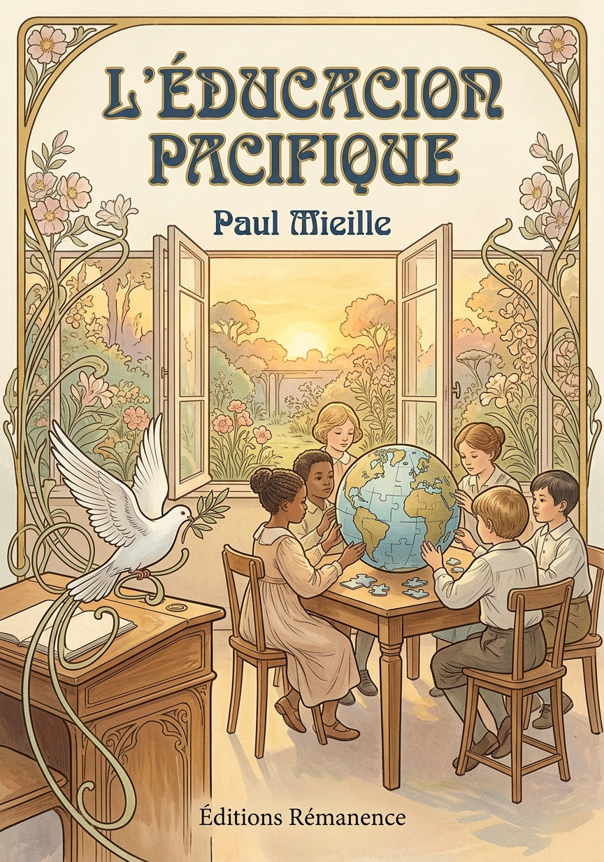 Livre L’Éducacion pacifique par Paul Mieille - Couverture - Editions Remanence