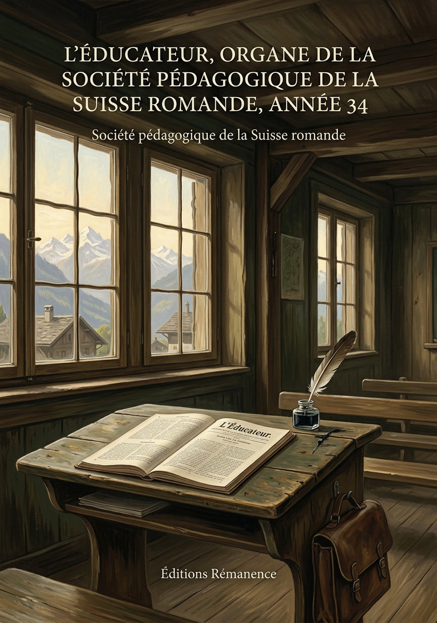 Livre L’Éducateur, organe de la société pédagogique de la Suisse romande, année 34 par Société pédagogique de la Suisse romande - Couverture - Editions Remanence