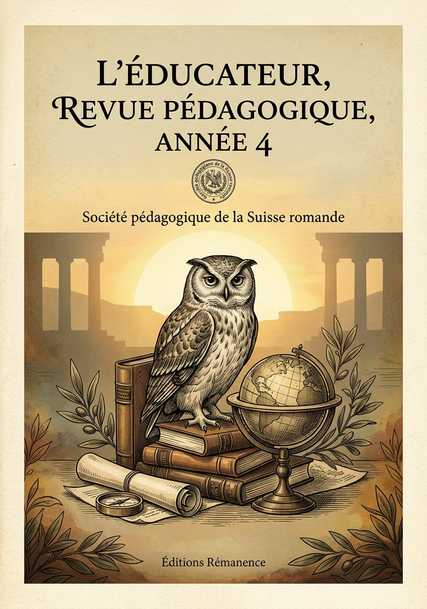 Livre L’Éducateur, revue pédagogique, année 4 par Société pédagogique de la Suisse romande - Couverture - Editions Remanence