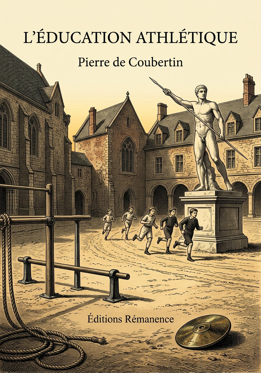 Livre L’Éducation athlétique par Pierre de Coubertin - Couverture - Editions Remanence
