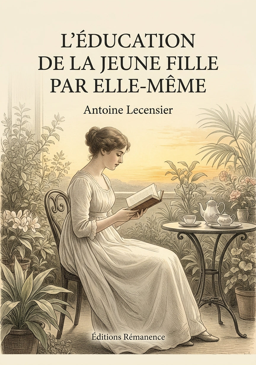 Livre L’Éducation de la Jeune Fille par elle-même par Antoine Lecensier - Couverture - Editions Remanence