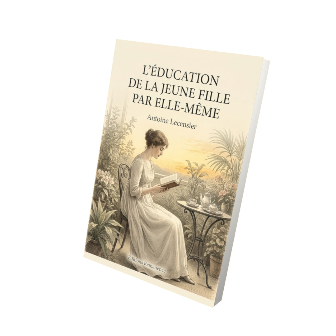 Livre L’Éducation de la Jeune Fille par elle-même par Antoine Lecensier - Vue 3D - Editions Remanence
