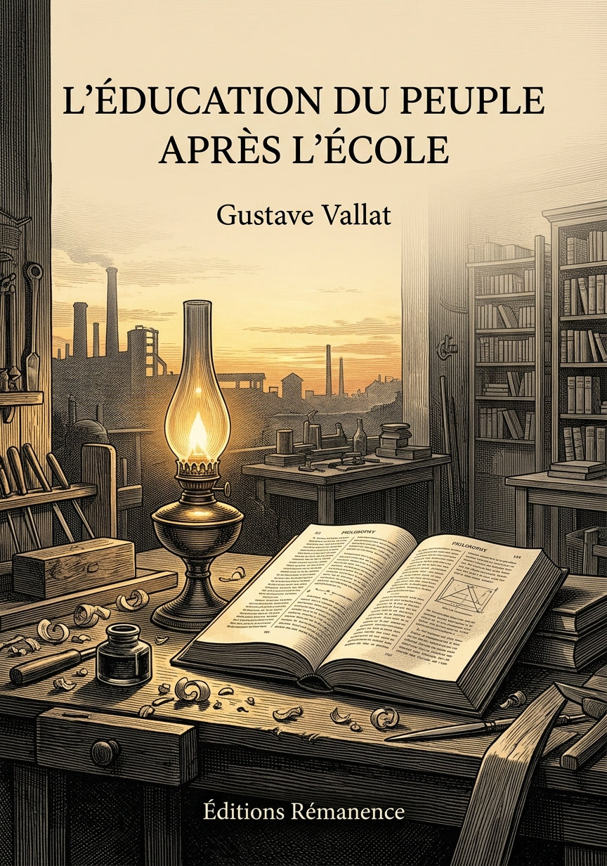 Livre L’Éducation du peuple après l’école par Gustave Vallat - Couverture - Editions Remanence