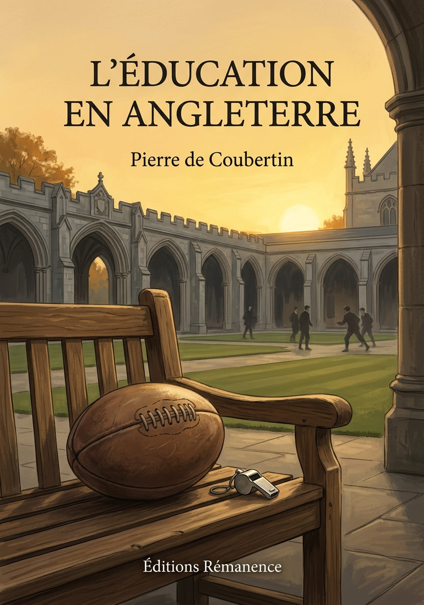 Livre L’Éducation en Angleterre par Pierre de Coubertin - Couverture - Editions Remanence