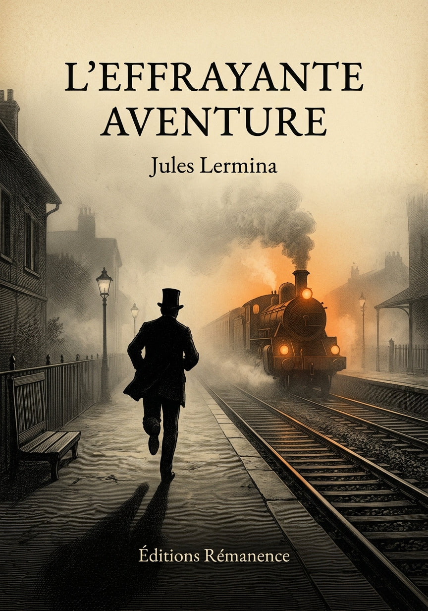 Livre L’Effrayante Aventure par Jules Lermina - Couverture - Editions Remanence