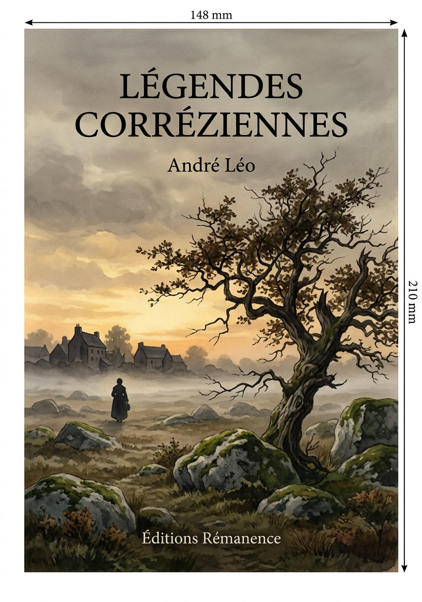 Livre Légendes corréziennes par André Léo - Couverture - Editions Remanence