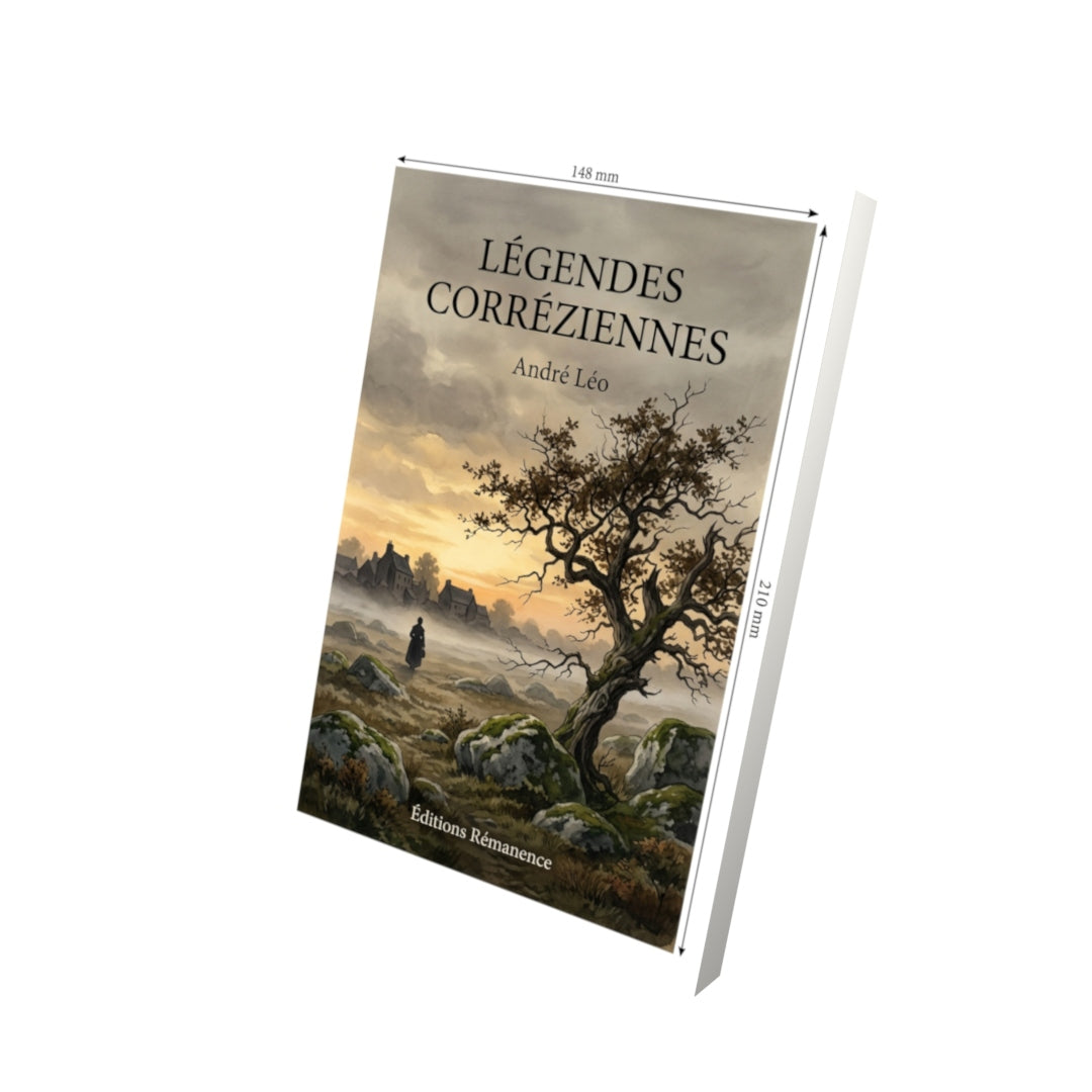 Livre Légendes corréziennes par André Léo - Vue 3D - Editions Remanence