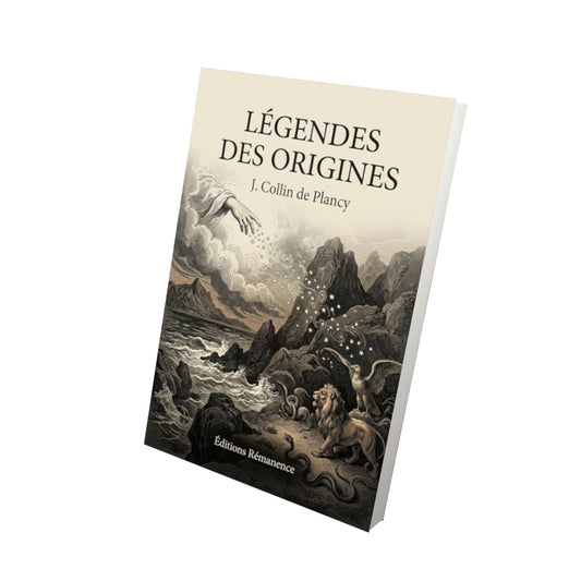 Livre Légendes des origines - J. Collin de Plancy - Vue 3D - Editions Remanence