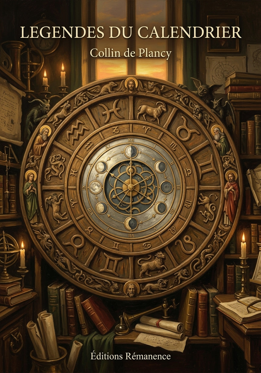 Livre Legendes du calendrier par Collin de Plancy - Couverture - Editions Remanence