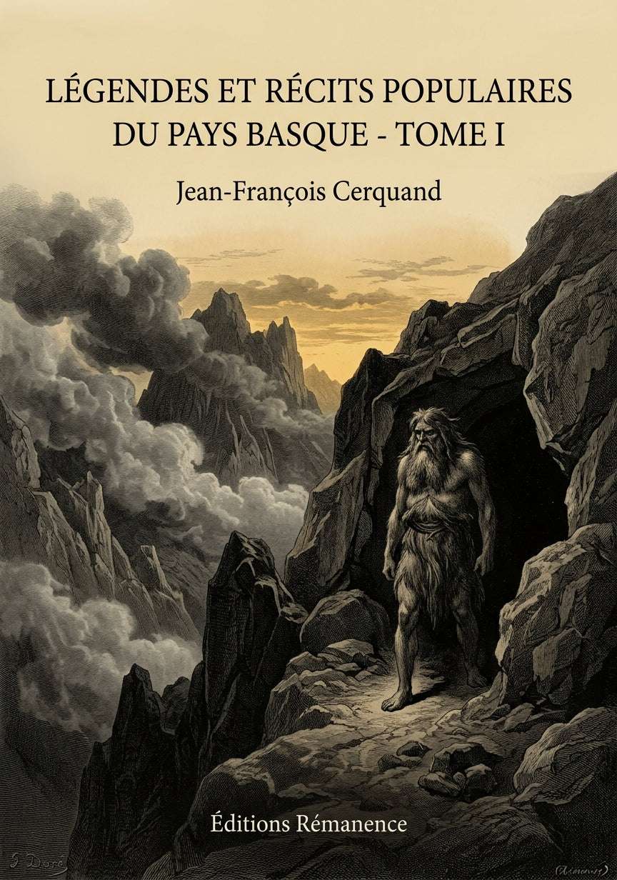 Livre Légendes et récits populaires du pays basque - Tome II par Jean-François Cerquand - Couverture - Editions Remanence