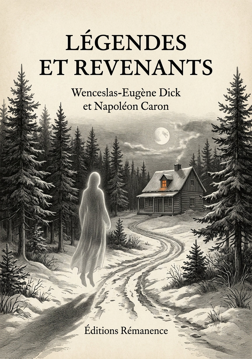 Livre Légendes et revenants par Wenceslas-Eugène Dick et Napoléon Caron - Couverture - Editions Remanence