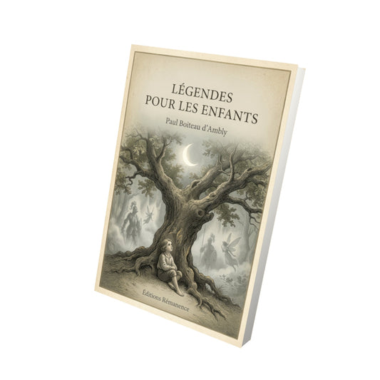 Livre Légendes pour les enfants - Paul Boiteau d'Ambly - Vue 3D - Editions Remanence