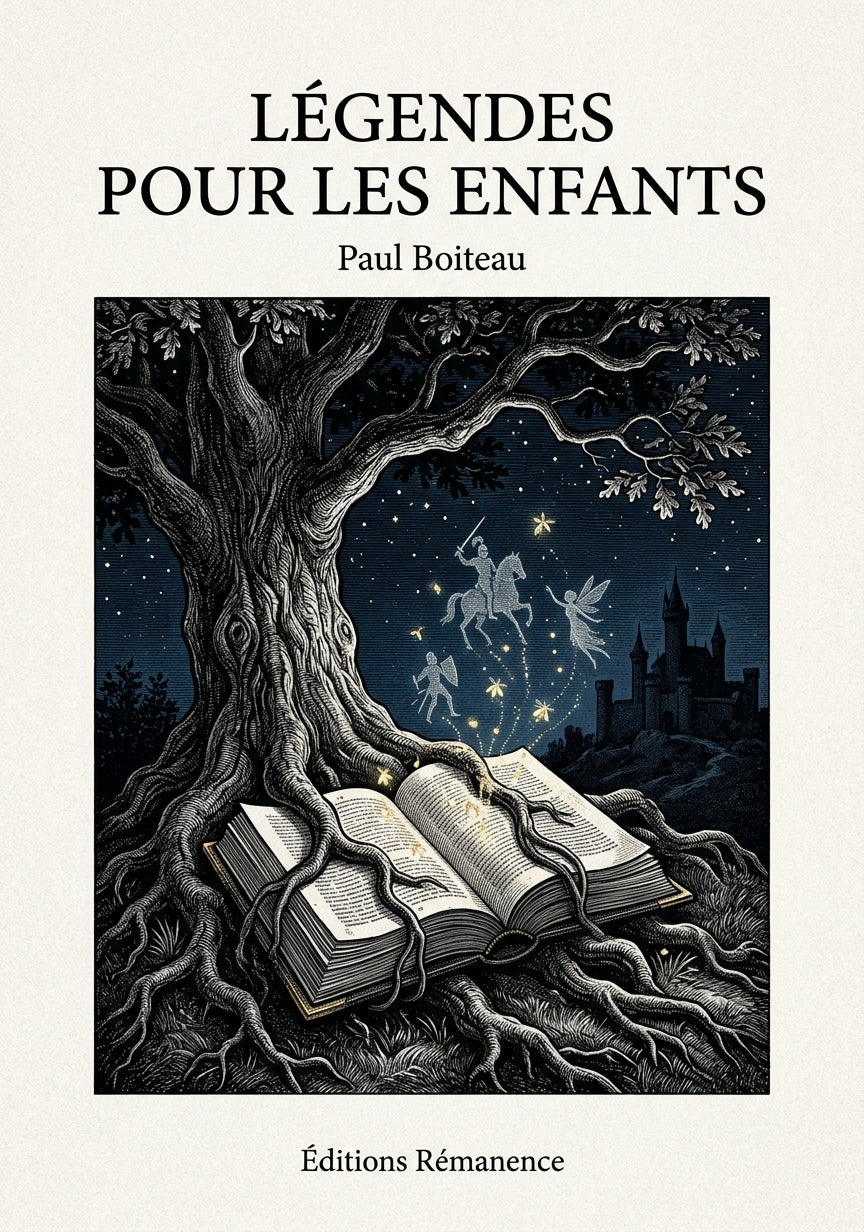 Livre Légendes pour les enfants par Paul Boiteau - Couverture - Editions Remanence