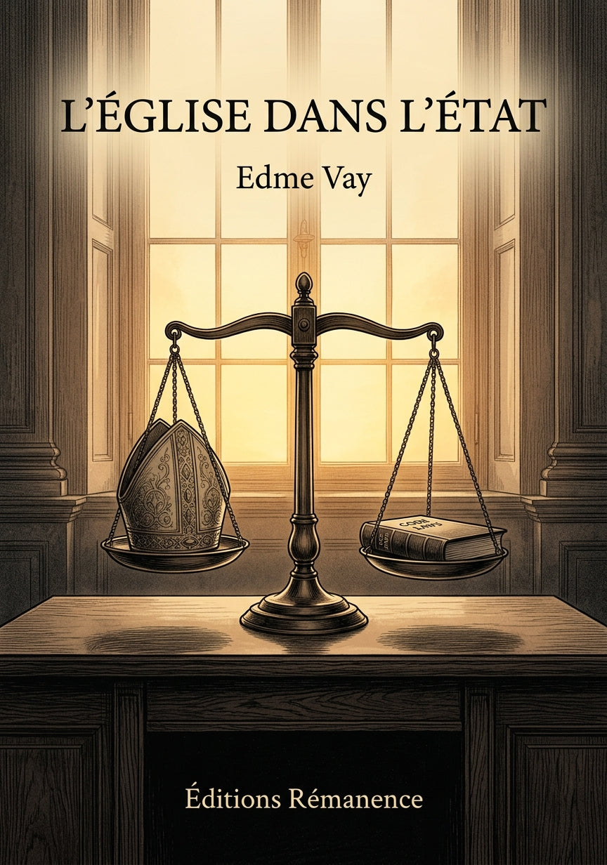 Livre L’Église dans l’État par Edme Vay - Couverture - Editions Remanence