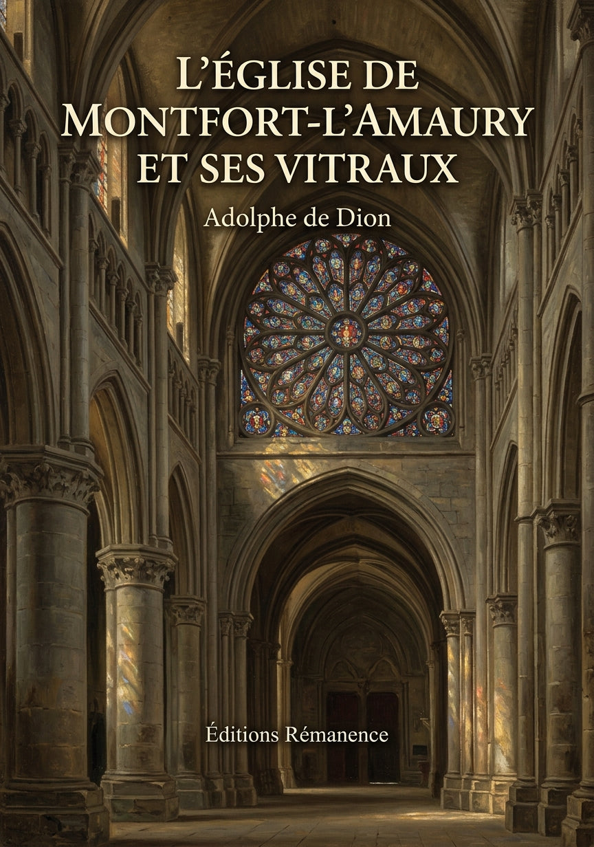 Livre L’Église de Montfort-l’Amaury et ses vitraux par Adolphe de Dion - Couverture - Editions Remanence