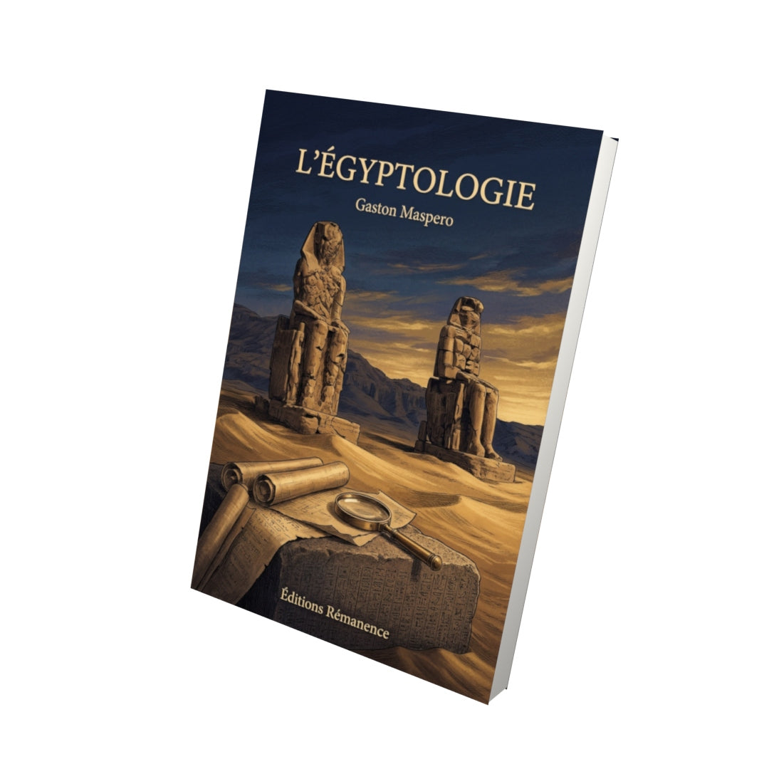 Livre L’Égyptologie par Gaston Maspero - Vue 3D - Editions Remanence