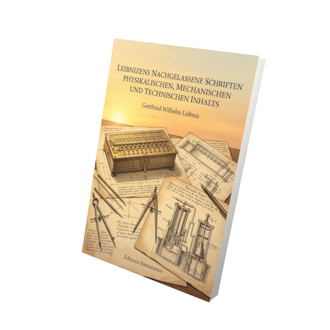Livre Leibnizens nachgelassene Schriften physikalischen, mechanischen und technischen Inhalts par Gottfried Wilhelm Leibniz - Vue 3D - Editions Remanence
