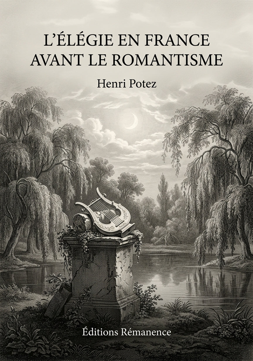 Livre L’Élégie en France avant le romantisme par Henri Potez - Couverture - Editions Remanence