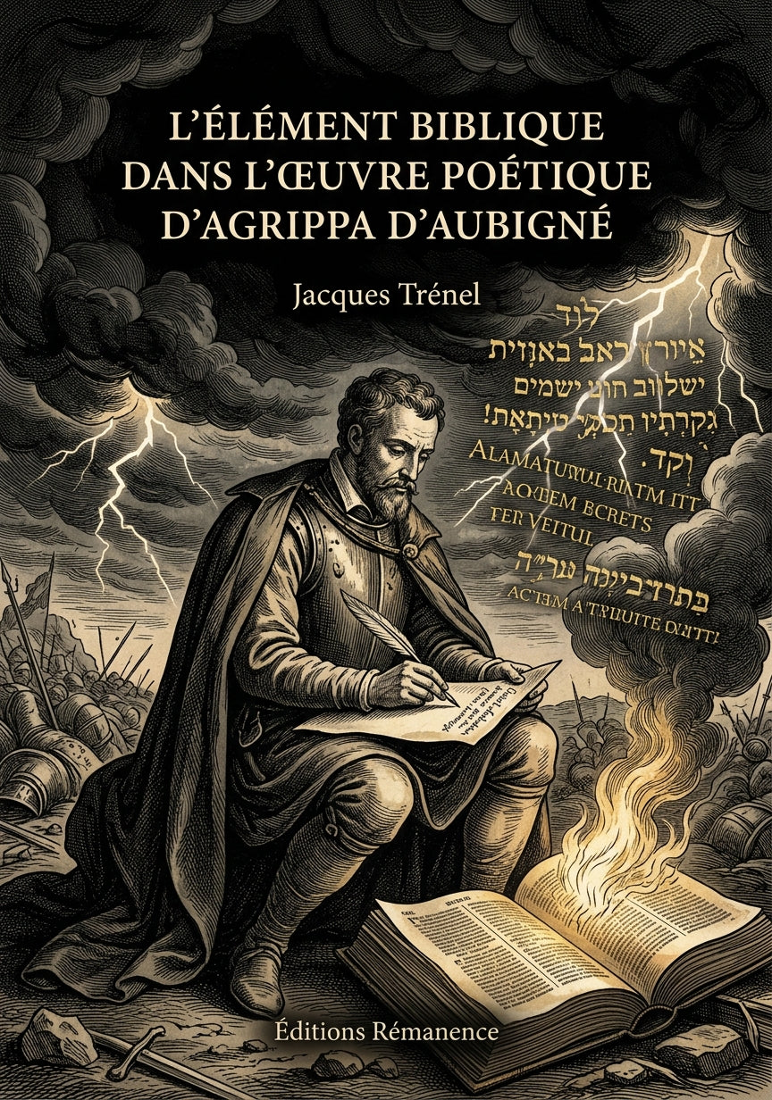 Livre L’Élément biblique dans l’œuvre poétique d’Agrippa d’Aubigné par Jacques Trénel - Couverture - Editions Remanence