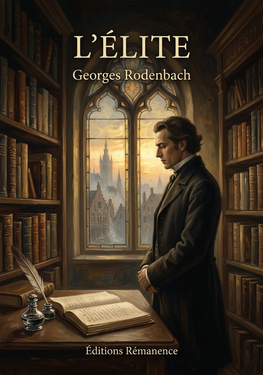 Livre L’Élite par Georges Rodenbach - Couverture - Editions Remanence