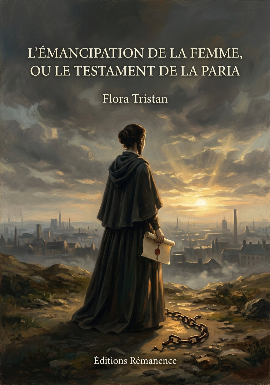 Livre L’émancipation de la femme, ou Le testament de la paria par Flora Tristan - Couverture - Editions Remanence