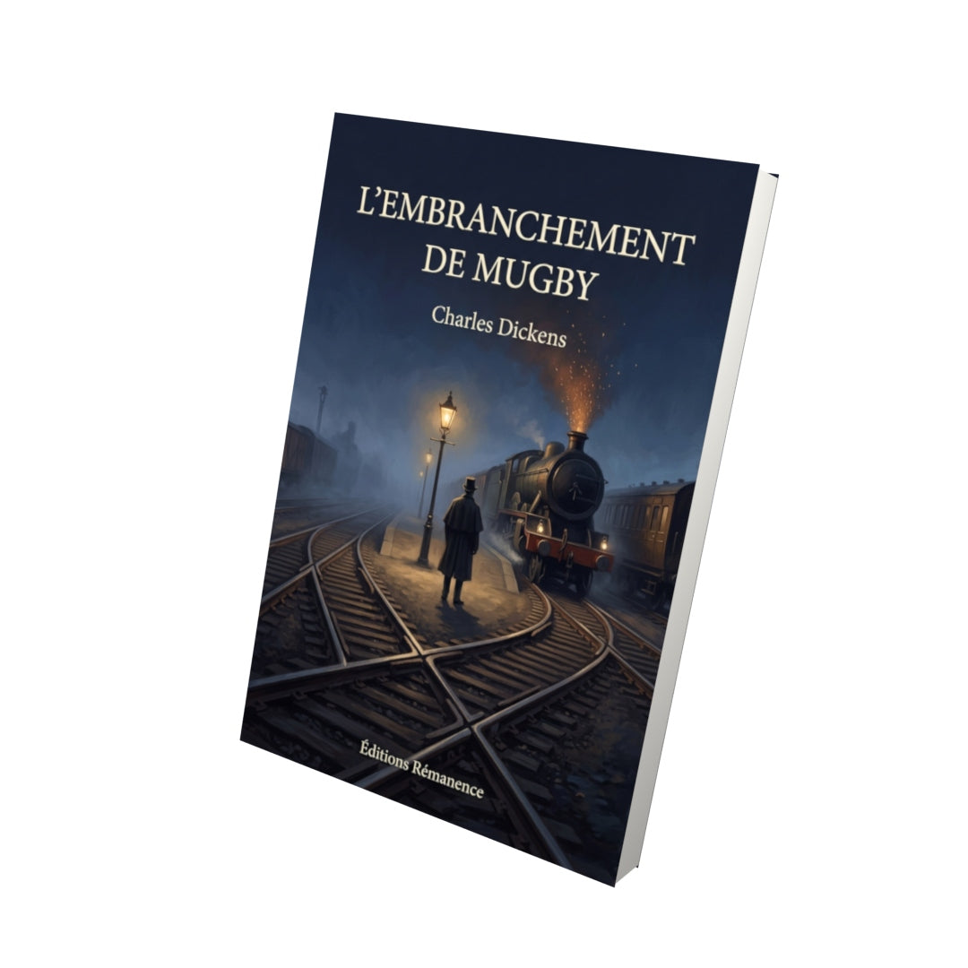 Livre L’Embranchement de Mugby par Charles Dickens - Vue 3D - Editions Remanence