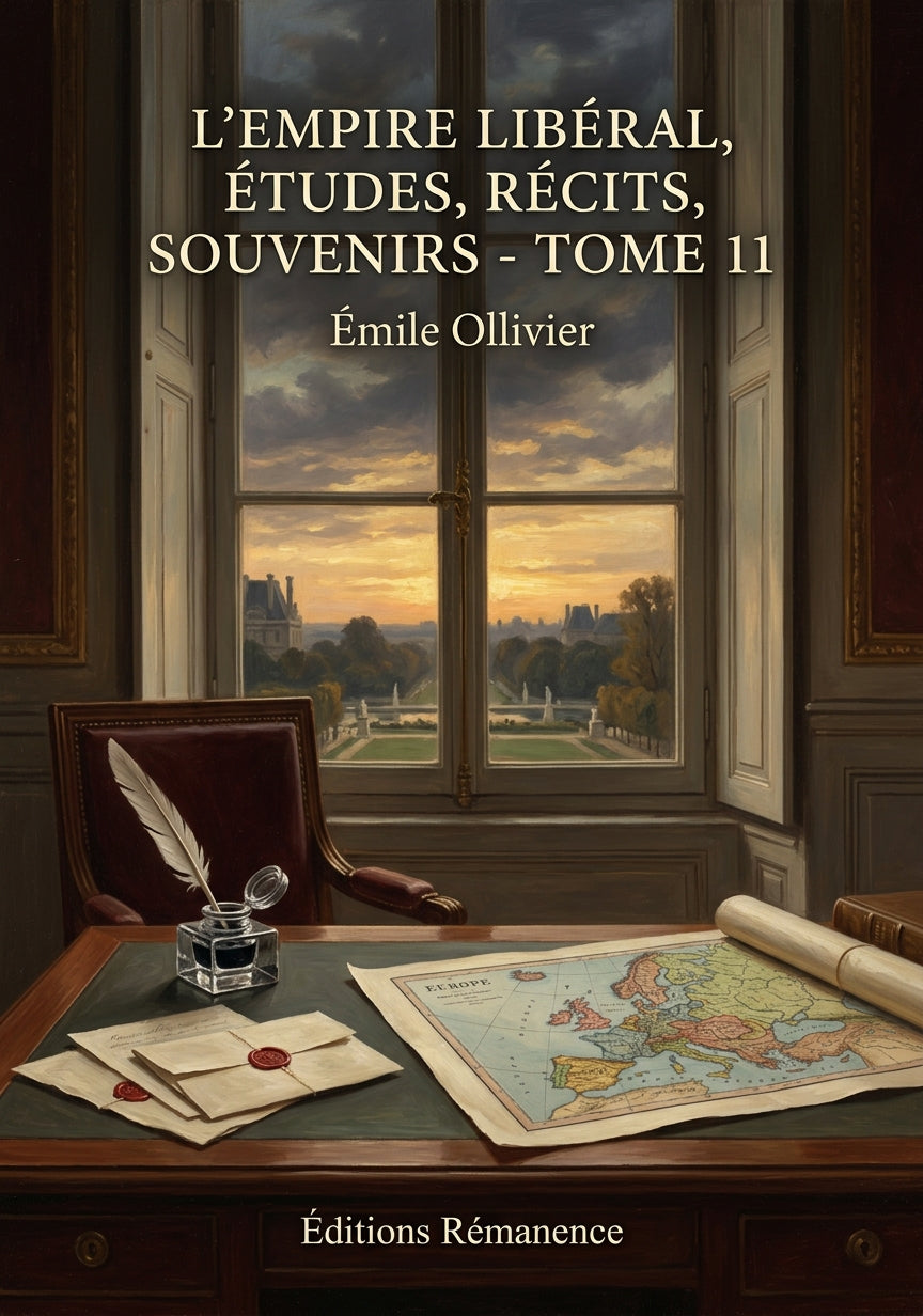 Livre L’Empire libéral, études, récits, souvenirs - Tome 11 par Émile Ollivier - Couverture - Editions Remanence