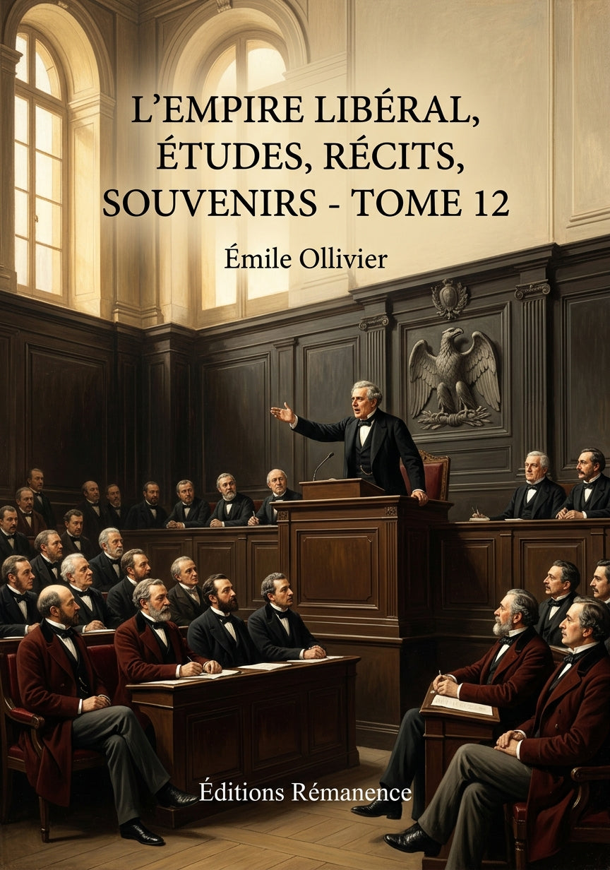 Livre L’Empire libéral, études, récits, souvenirs - Tome 12 par Émile Ollivier - Couverture - Editions Remanence