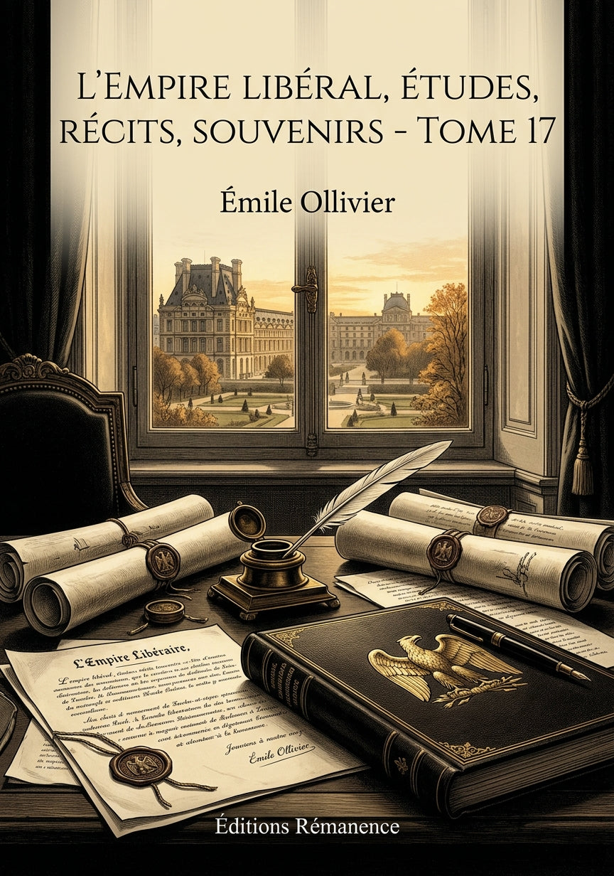 Livre L’Empire libéral, études, récits, souvenirs - Tome 17 par Émile Ollivier - Couverture - Editions Remanence