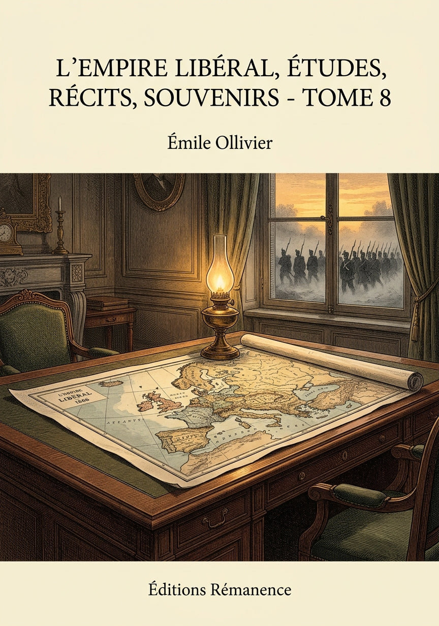 Livre L’Empire libéral, études, récits, souvenirs - Tome 8 par Émile Ollivier - Couverture - Editions Remanence